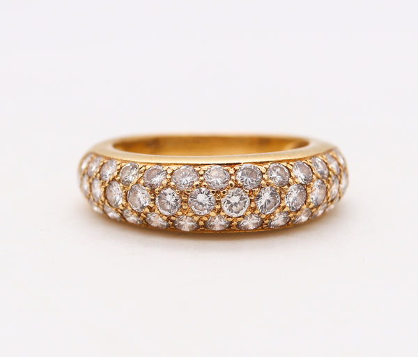 *Cartier Paris Mimi Band Ring In 18Kt Yellow Gold With 1.15 Ctw In VVS Diamonds