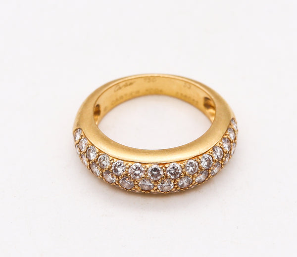 *Cartier Paris Mimi Band Ring In 18Kt Yellow Gold With 1.15 Ctw In VVS Diamonds