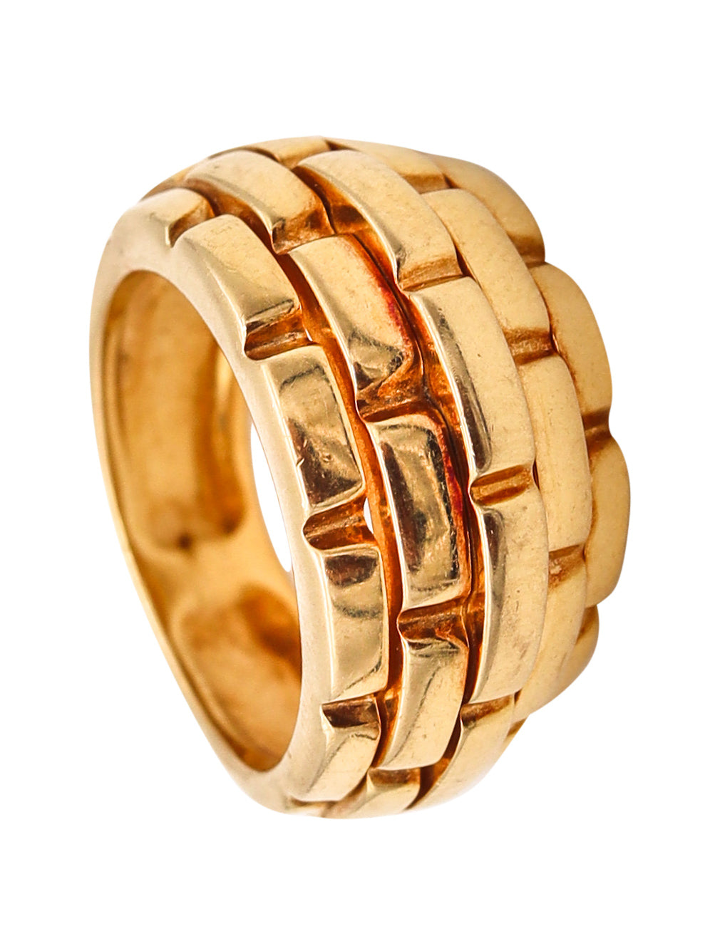 *Cartier Paris Maillon Panthere Ring In Solid 18Kt Yellow Gold