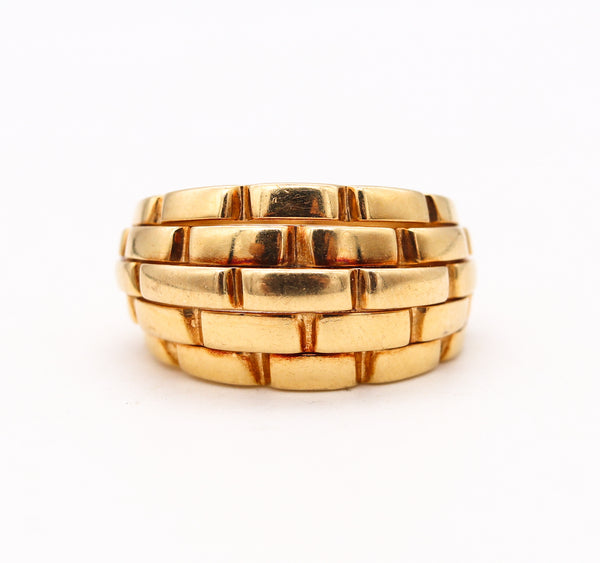*Cartier Paris Maillon Panthere Ring In Solid 18Kt Yellow Gold