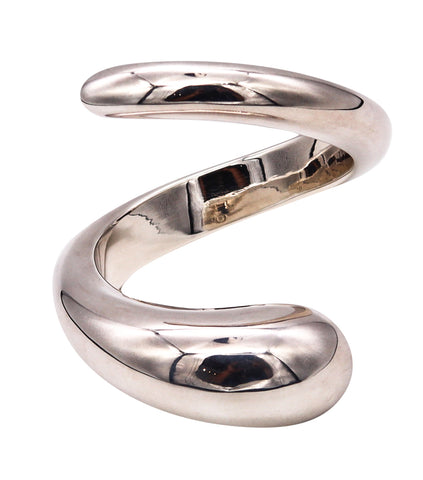 -Monica Coscioni Roma Modern Free Form Bracelet In .925 Sterling Silver