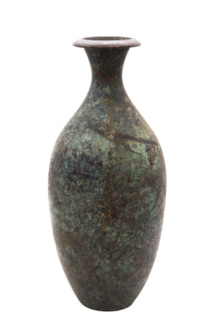 GAB OF SWEDEN 1920-30 SCANDINAVIAN GREENISH PATINATED BRONZE VASE