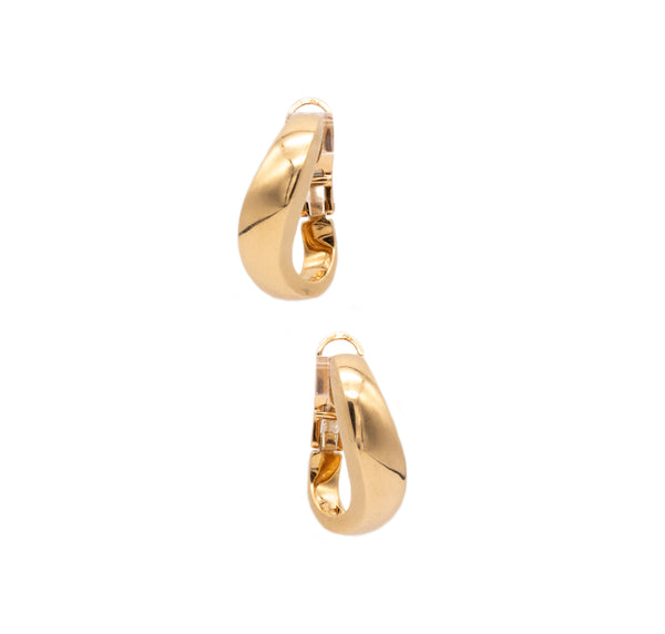 Chaumet Paris Hoop Clip-On Earrings In Solid 18Kt Yellow Gold