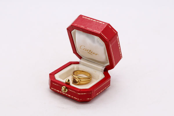 Cartier Vintage Ring In 18Kt Gold With 1.78 Ctw In VS Diamonds And Citrine