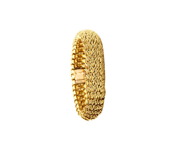 *Boucheron 1960 Paris Filament d'Or Rare bracelet in solid textured 18 kt yellow gold