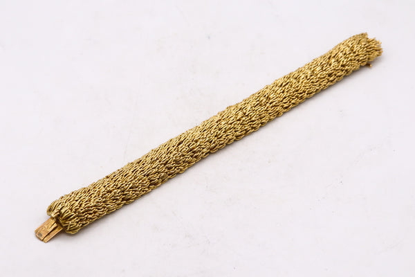 *Boucheron 1960 Paris Filament d'Or Rare bracelet in solid textured 18 kt yellow gold