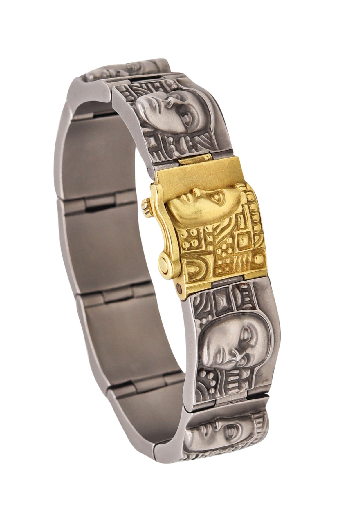 -Kieselstein-Cord 2000 New York Women Of The World Bracelet In 18Kt Gold And Steel