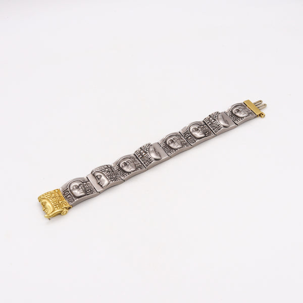 -Kieselstein-Cord 2000 New York Women Of The World Bracelet In 18Kt Gold And Steel