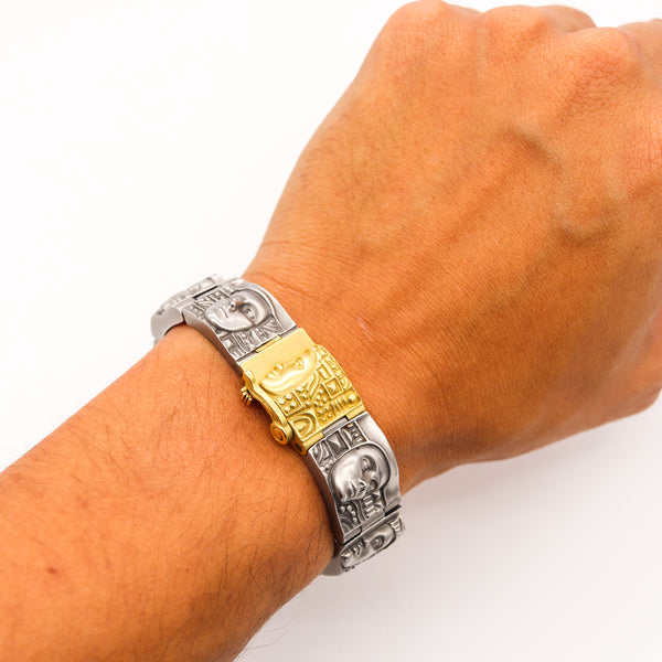 -Kieselstein-Cord 2000 New York Women Of The World Bracelet In 18Kt Gold And Steel