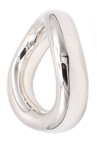 ANGELA CUMMINGS STUDIO 1984 STERLING SILVER MODERNIST LARGE BANGLE