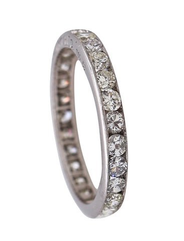 Tiffany & Co. Legacy Eternity Ring Band In 18Kt White Gold With 1.40 Cts In VS Diamonds