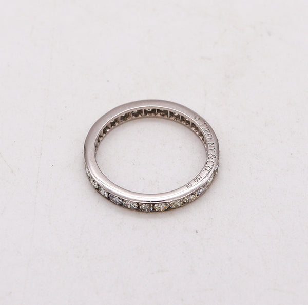 Tiffany & Co. Legacy Eternity Ring Band In 18Kt White Gold With 1.40 Cts In VS Diamonds