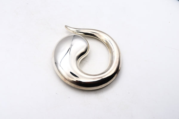 Tiffany Co 1981 Elsa Peretti abstract Pendant buckle in solid .925 Sterling Silver