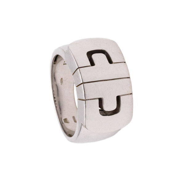 *Bvlgari Roma Parentesi large ring in 18 kt white gold