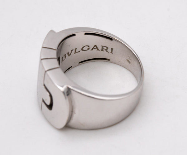 *Bvlgari Roma Parentesi large ring in 18 kt white gold