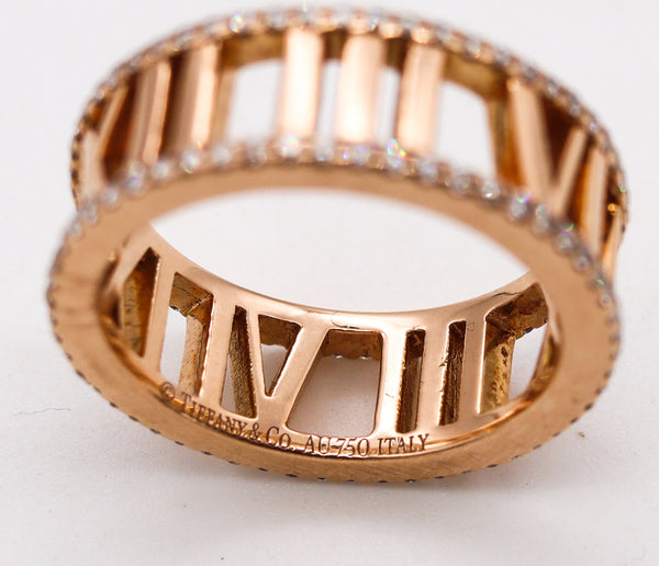 Tiffany & Co. Atlas Roman Numerals Eternity Ring In 18Kt Yellow Gold With VS Diamonds