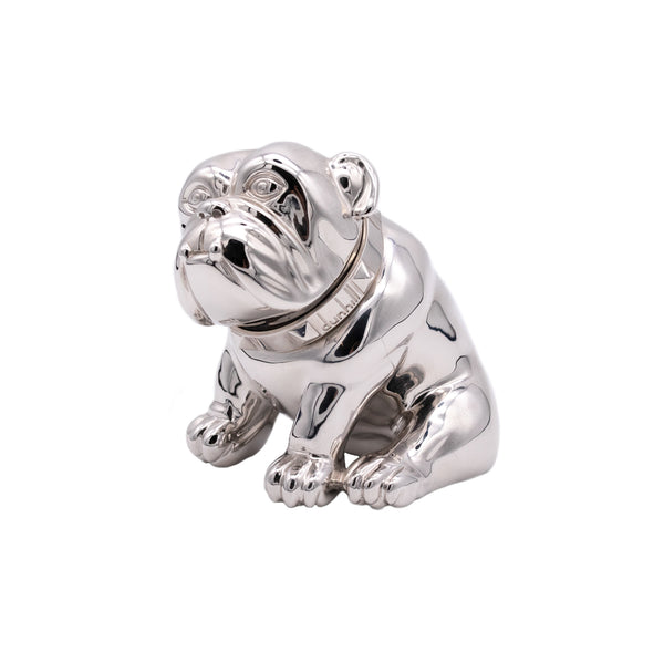 ALFRED DUNHILL BRITISH BULL-DOG PAPERWEIGHT IN SOLID .925 STERLING SILVER