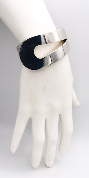*Tiffany & Co. 1973 Don Berg rare geometric loop bracelet in solid .925 sterling silver