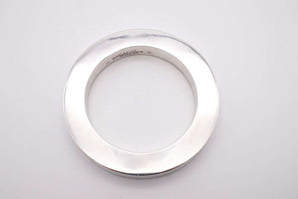 RALPH LAUREN 1970 GEOMETRIC BANGLE IN SOLID .925 STERLING SILVER