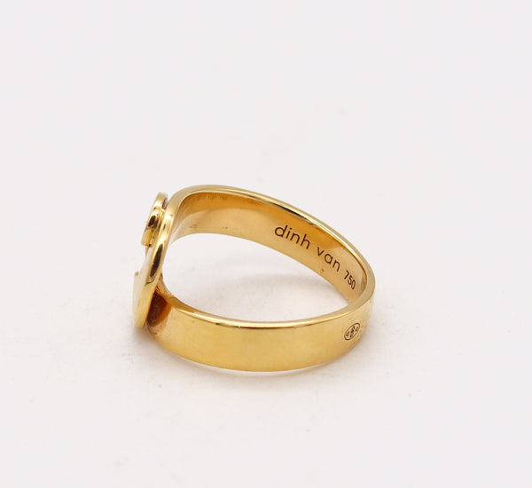 Dinh Van Paris Vintage Classic R14 Geometric Ring In Solid 18Kt Yellow Gold