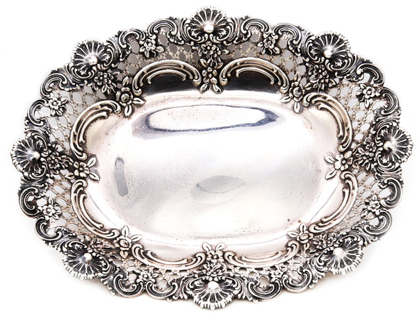 Tiffany Co 1893 Charles L. Tiffany English King Pattern Server Tray In .925 Sterling Silver