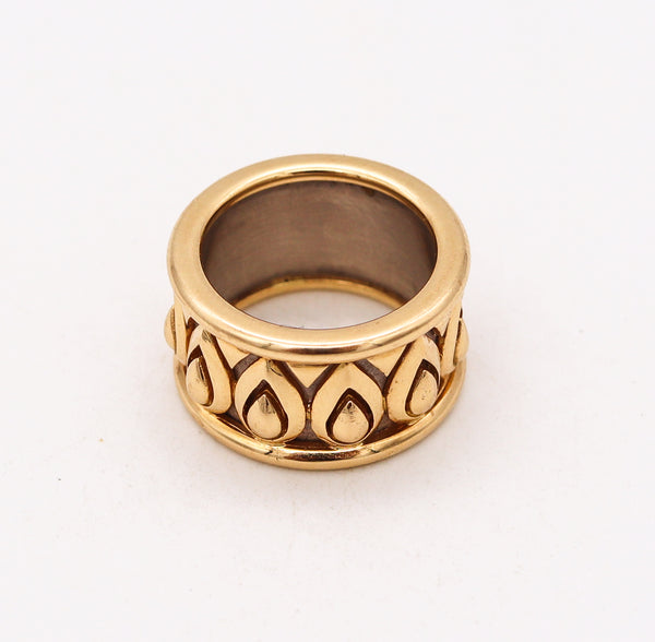 Cartier Paris Rare Tanjore Band Ring In Two Tones Of 18Kt Gold