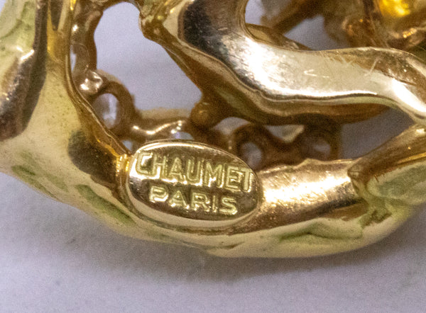 CHAUMET PARIS 18 KT YELLOW GOLD RING WITH 2.07 Cts OF VS DIAMONDS