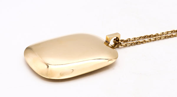 *Dinh Van 1970 Paris very rare Prototype of long sautoir necklace in 18 kt yellow gold