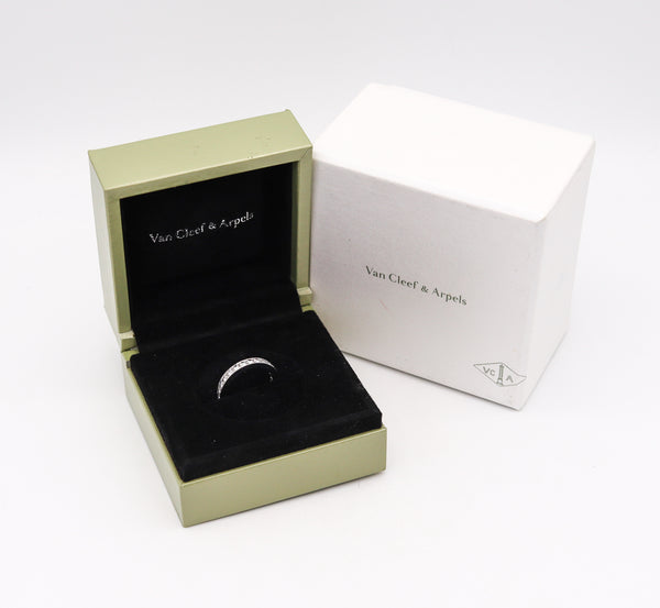 -Van Cleef & Arpels Paris Eternity Ring In Platinum With 1.40 Ctw In VVS Diamonds
