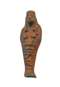 *Ancient Egypt 522-399 BC. 28th Dynasty Ushabti Of A Worker In Blue Green Glazed Faience