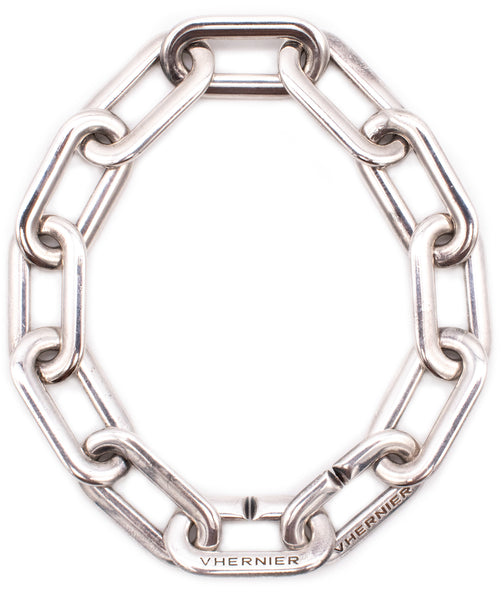 VHERNIER MILANO MODERN LINKS BRACELET IN STERLING SILVER