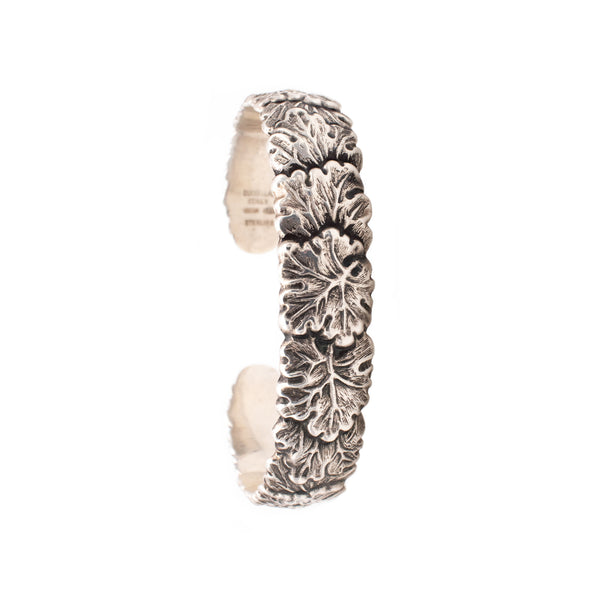 BUCCELLATI MILAN BLOSSOMS BRACELET CUFF IN .925 STERLING SILVER