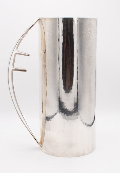CARLO SCARPA 1970 FOR CLETO MUNARI STERLING SILVER PITCHER WITH GOLD INSIDE