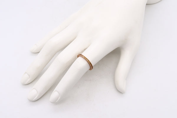 Modern Eternity Band In 18Kt Rose Gold With Natural Yellow Diamonds