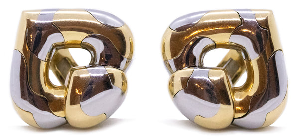 Marina B. Milan Pardy Clips Earrings In Two Tones Of 18Kt Gold