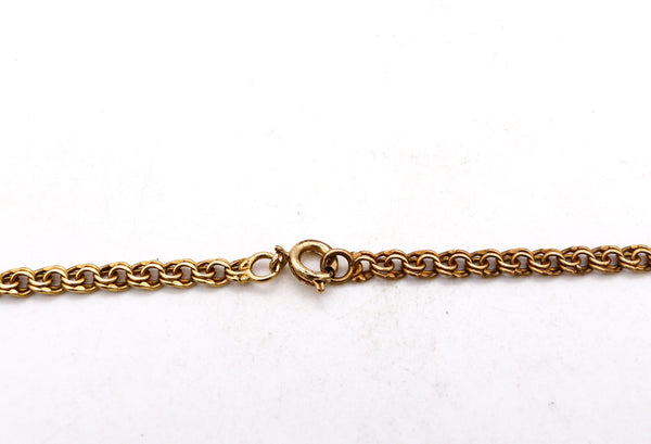 *Antique Victorian-Edwardian 1900 British chain in solid 18 kt yellow gold
