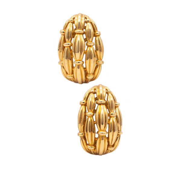 TIFFANY & CO. SIGNATURE SERIES COLLECTION EARRINGS IN 18 KT YELLOW GOLD