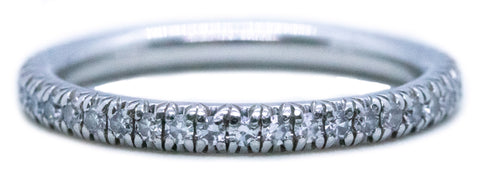 MARISA PERRY ETERNITY PLATINUM RING WITH VS DIAMONDS