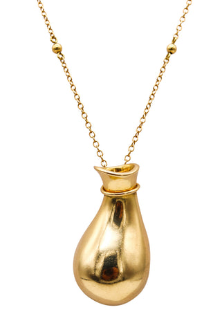 Tiffany & Co 1975 By Elsa Peretti Jug Jar Necklace In 18Kt Yellow Gold With Toggle Chain