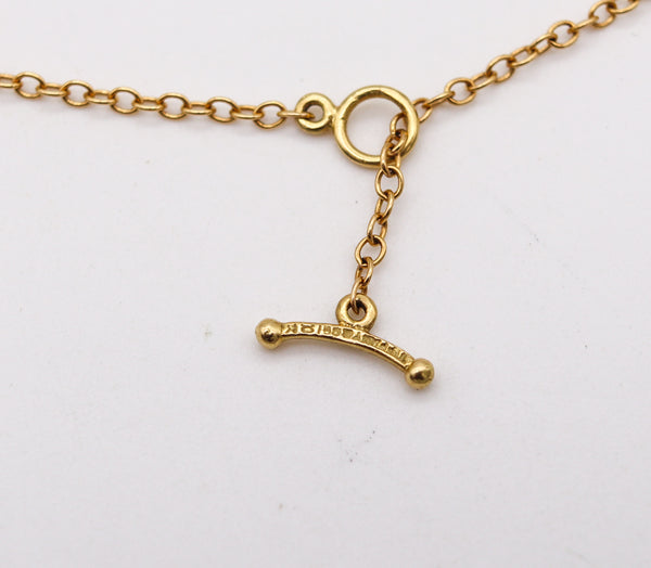 Tiffany & Co 1975 By Elsa Peretti Jug Jar Necklace In 18Kt Yellow Gold With Toggle Chain