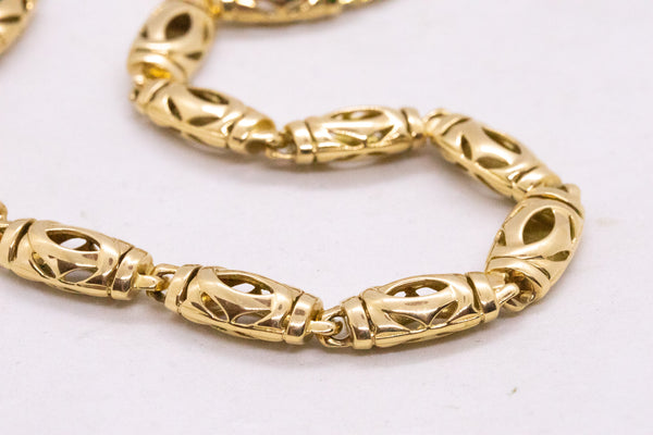 CARTIER PARIS 18 KT YELLOW GOLD LOGO MODERN NECKLACE