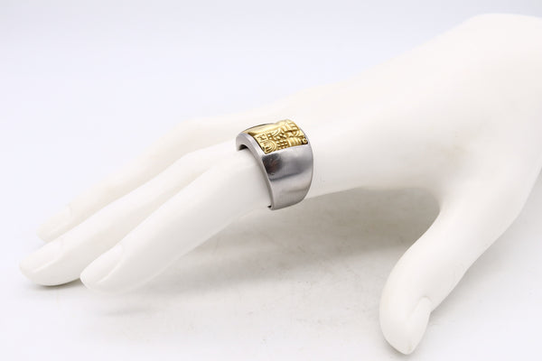 *Kieselstein-Cord 2002 women's of the world ring in solid 18 kt yellow gold & steel