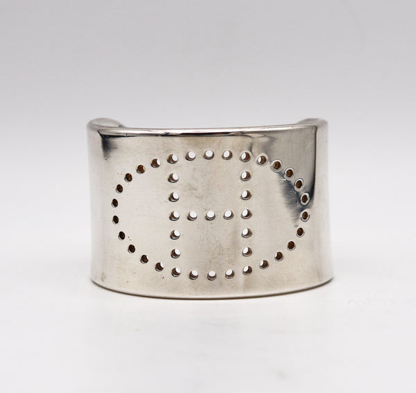 -Hermès Paris Eclypse Small Cuff Bracelet In Solid .925 Sterling Silver