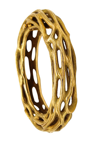 Angela Cummings Studio 1983 Very Rare Organic Bracelet In Solid 18Kt Yellow Gold