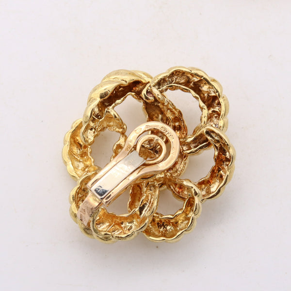 *Cartier 1970 Paris by Andre Vassort Jacques Cartier Twisted knots earrings in solid 18 kt yellow gold