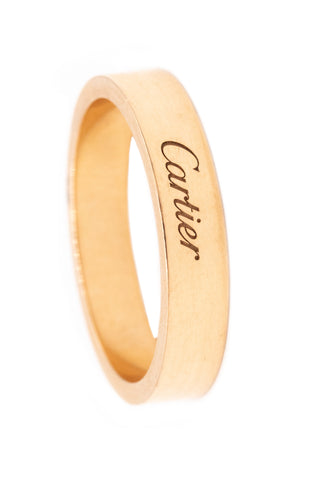 *Cartier Paris Signature wedding band ring in 18 kt yellow gold BNIN with box