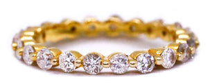 ETERNITY DIAMONDS RING BAND IN 18 KT GOLD