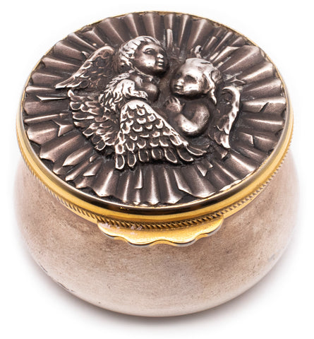 BUCCELLATI MILANO VINTAGE .925 STERLING SILVER BOX WITH 18 KT VERMEIL