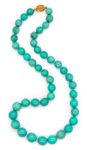 TURQUOISES GRADATED BEADS 10-13 mm VINTAGE NECKLACE NATURAL NOT TREATED