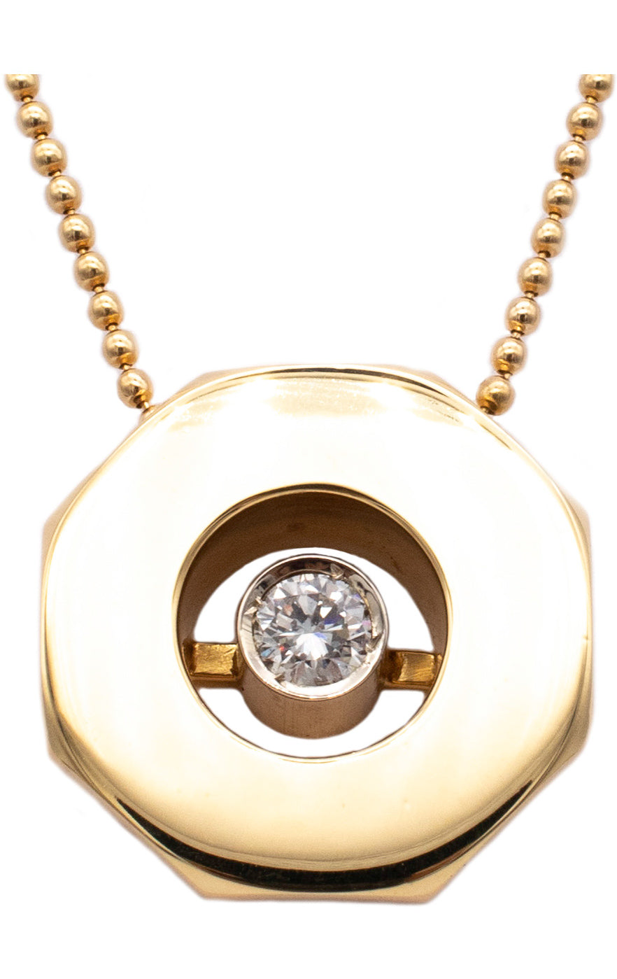 Pierre Cardin 1970 Paris geometric necklace in 18 kt yellow gold with –  Treasure Fine Jewelry